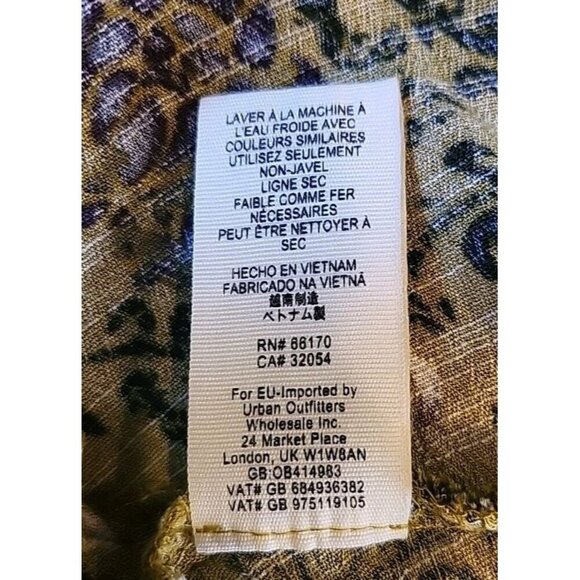 Free People Women Dress M Smooth Talker Green Floral A Line Mini Cut Out Boho - Picture 9 of 9